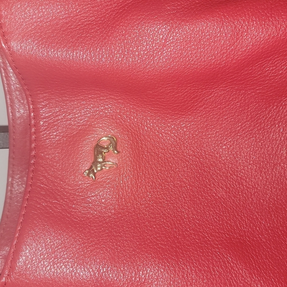 Emma Fox Red Leather Satchel Handbag - Picture 7 of 11